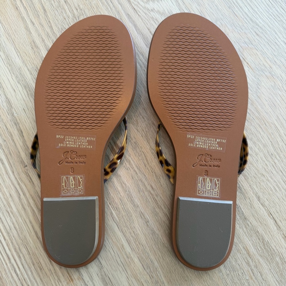 NWOT J. Crew Sorrento Leather Sandal — Size 8 - Picture 4 of 5